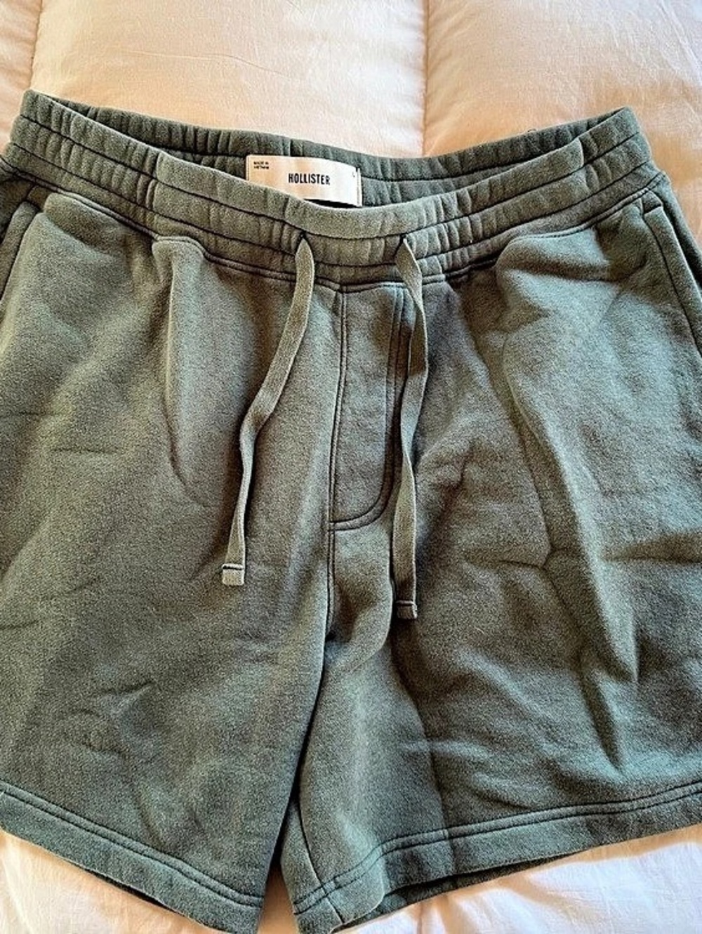 Hollister Feel Good Fleece Sweatshorts Athletic Shorts in Green Size Large